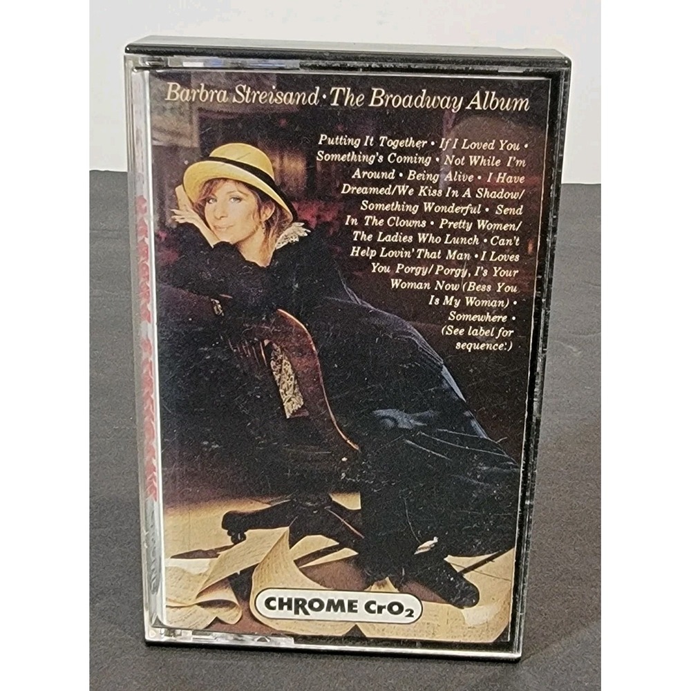 Barbra Streisand "The Broadway‎ Album" Cassette Tape 1985 Tested